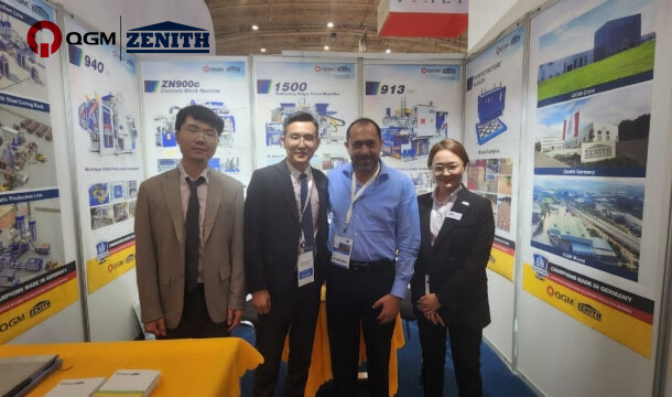 เครื่องจักรบล็อก QGM-ZENITH จัดแสดงในงาน Saudi Build ปี 2022