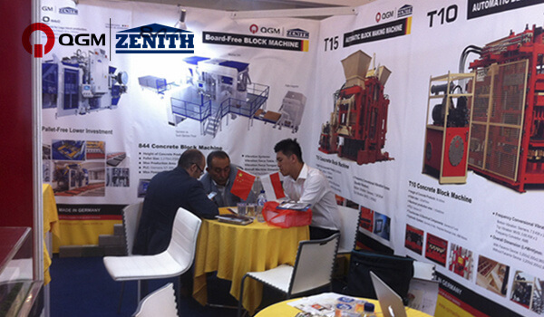 เครื่องบล็อก QGM ZENITH ในงานนิทรรศการวัสดุก่อสร้างนานาชาติอินโดนีเซียครั้งที่ 14